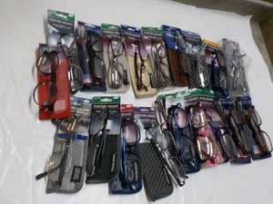 20 pair Reading Glasses - variety of strengths