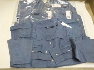 6 Blue Cutter and Buck Long Sleeved Shirts size Small