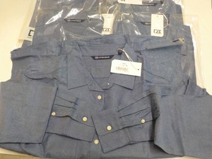 6 Blue Cutter and Buck Long Sleeved Shirts size Small