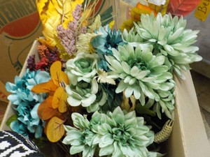 Fall Candy past date, Artificial Flowers Bags and more - all pictured