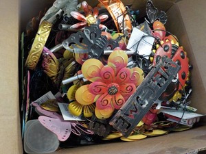 Box of Tangled Metal Summer Dcor