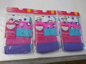 3 Size 2T3T 5 packs Toddler Girls Briefs