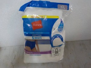 5 pack Hanes size 7L Cotton Briefs