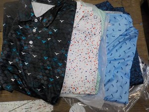 5 Zity Size Med. Golf Shirts