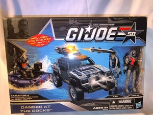 G.I. Joe 50th Anniversary Danger at the Docks action figure and vehicle set
