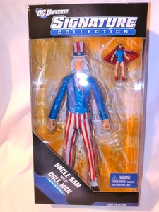 DC Universe Signature Collection Uncle Sam with Doll Man action figure set