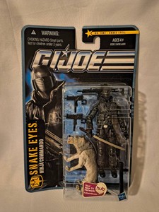 G.I. Joe Pursuit of Cobra Ninja Commando Snake Eyes with Timber action figure