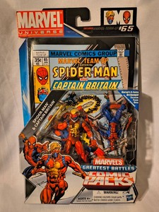 Marvel Universe Greatest Battles Spider-Man & Captain Britain Comic Pack
