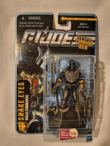 G.I. Joe Pursuit of Cobra Tornado Kick Snake Eyes Ninja Commando action figure