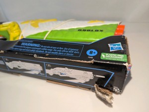 NIB Nerf Roblox Ninja Legends: Shadow Sensei dart blaster, Damaged Box