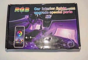 NIB RGB Car Interior Ambient Lighting Kit, fiber optic or LED neon strips