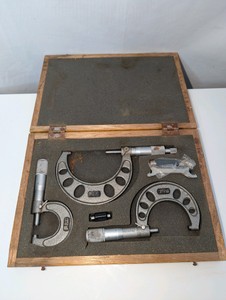 Vintage NSK outside micrometer set