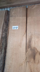 two pieces live edge oak slab 80 in Long 2-in thick