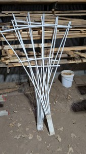 lot of three large trellises for flower planting IV Vine growing lattices for home garden