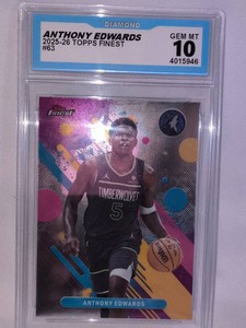 Anthony Edwards Card Graded 10