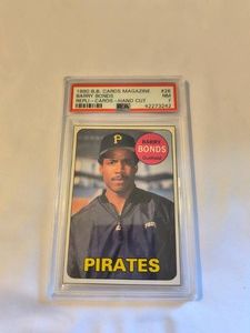 Barry Bonds Card Graded a PSA 7