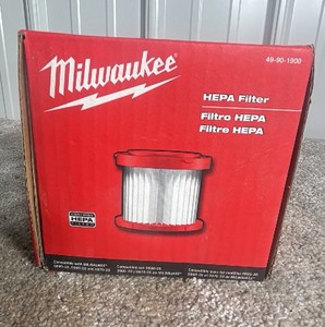 Milwaukee M18M12 HEPA WetDry Vacuum Filter for Milwaukee Models 0880-20, 0970-20, & 0960-20 Vacuums (1-Pack)