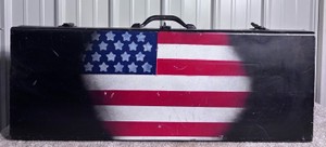 American Flag Toolbox - 29.5in x10.5in x 6.5in