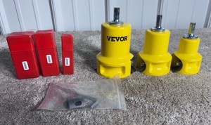VEVOR Tenon Cutter, 125.4mm & 1.538mm & 250.8mm, Premium Aluminum & Steel Log Furniture Cutter, with Dual Curved Blades & Button Screws Home Master Kit