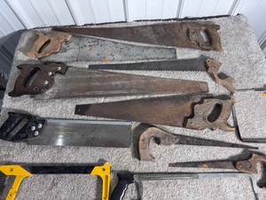 Large Lot of Hand Saws