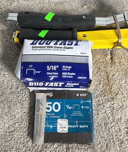 Lot of Two Staplers with 2 Boxes of 516in Staples