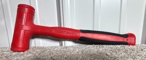 Snap-On 20oz Slimline Soft Grip Dead Blow Hammer (Red)
