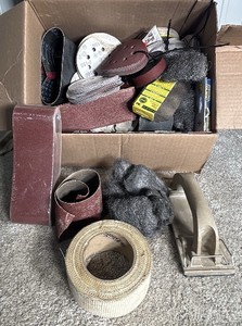 Large Lot of Miscellaneous Sandpaper & Steel Wool