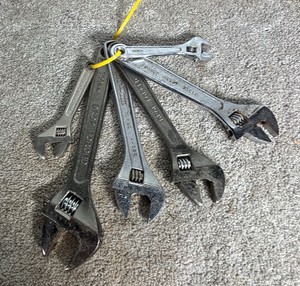 Lot of Adjustable Wrenches (Total of 6)