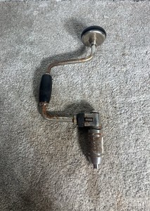 Vintage Stanley Bell Hand Brace Drill  - 13in