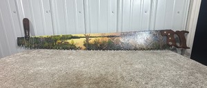 Hand Painted Saw - 47in