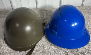 Lot of 2 Industrial Hard HelmetsProtective Headgear - Size M