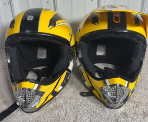 Lot of 2 Z1R Full-Face MotocrossDirt Bike Helmets - Size L & XL