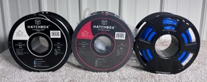 Lot of 3 Polylactic Acid 1.75mm Filament for 3D Printer (Red, White, Blue)