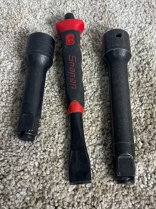Snap-On Tools 12 Drive 3 12 Extension, 12 Drive 5 Extension & 6 Soft-Grip Flat Edge Chisel