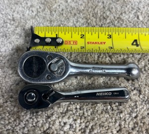 Lot of 2 Drive Rachets Snap-On 38 Drive Rachet & Neiko 14 Drive Ratchet