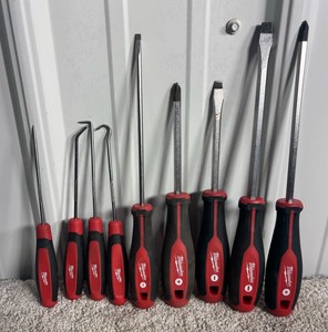 Lot of Milwaukee Hook and Picks, Combination Screwdrivers