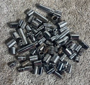 Lot of Stanley 14 Drive Sockets