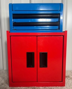Lot of 2 Hyper Tough Miniature Desktop Storage Boxes - 12in x 17in x 7in