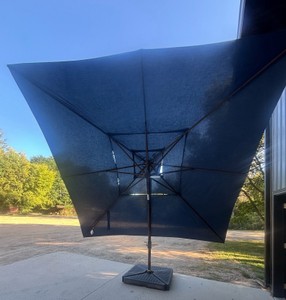 11ft Cantilever Patio Umbrella (Navy Blue)