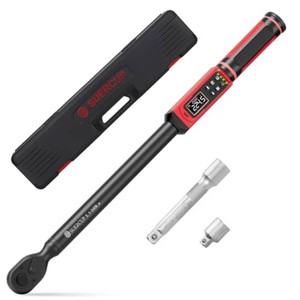 SUERCUP 12-Inch Drive Digital Torque Wrench, 3.8-250.8Ft.Lb, for Lug Nuts