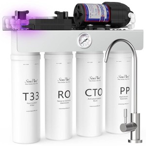 $270 SimPure T1-400 Tankless Reverse Osmosis Water Filter System 400 GPD
