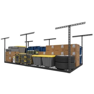 $156 4X8FT Overhead Garage Storage Rack 750LBS Capacity, 26-40 Height Adjust