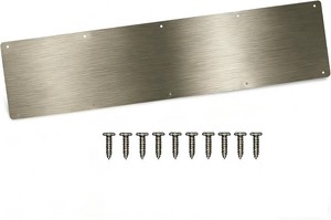 Door Kick Plate, 6 x 28 AL Kick Plate, Fits 30 Doors, Brushed Bronze