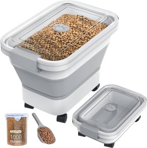 20-23 Lbs Dog Food Storage Container,Collapsible Dog Food Container