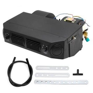 Saihisday BEU-404-100 AUTO AC Air Conditioning Evaporator Assembly Kit 2 Vents 3 Speed 12V Electrical Thermostat 4Max Air Volume 600 CFM, Under-Dash AC Heating Cooling Unit for Car Truck