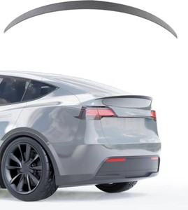 Rear Trunk Spoiler for Tesla Model Y 2020-2024 ABS Material Carbon Fiber OEM Trunk Lip Model Y Accessories Spoiler Wing Proprietary Design Custom Fit 2020 2021 2022 2023 2024