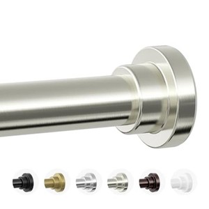 Mcrbeay Shower Curtain Rod, 1 Diameter Heavy Duty Tension Shower Rod