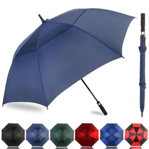 LLanxiry Golf Umbrella 54-72 Inch, Windproof Double Canopy Auto Open