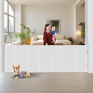Miumoon 150 inch Reinforced Retractable Baby Gates 42 inch Tall