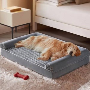 BFPETHOME Orthopedic Washable Large Dog Bed for Senior Dog Comfy Sleep